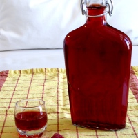 Homemade Raspberry Liqueur