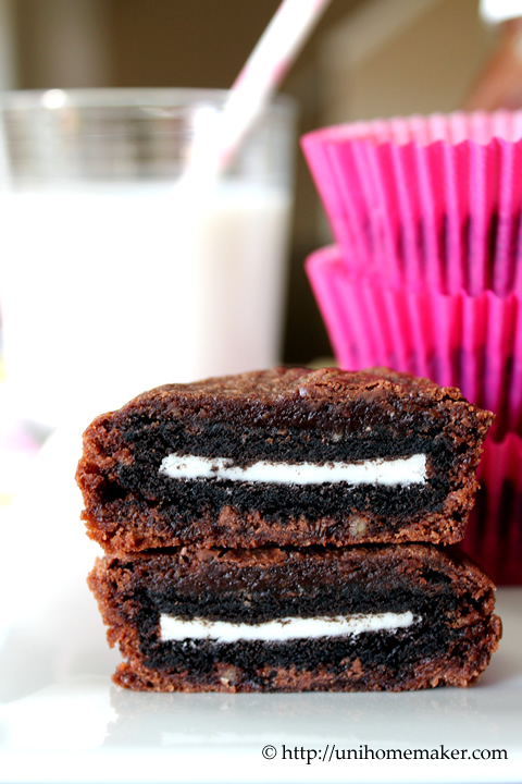 Oreo and Nutella Brownie Bites
