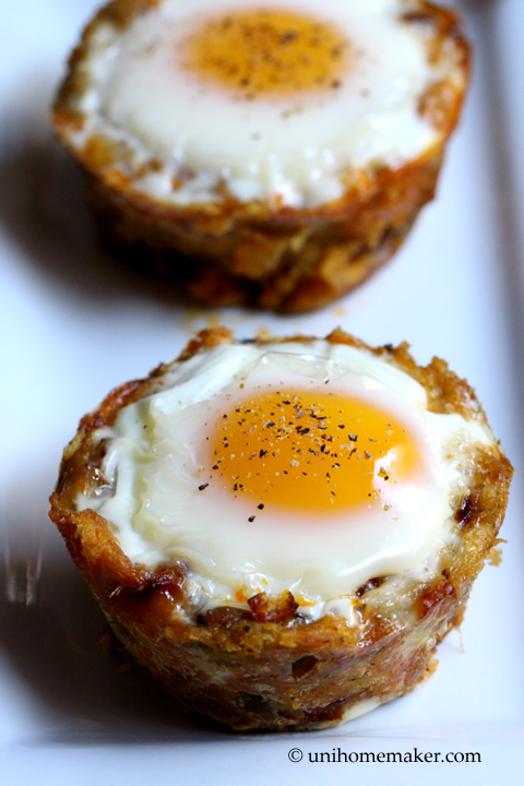 Leftover Stuffing and Chorizo Egg Cups